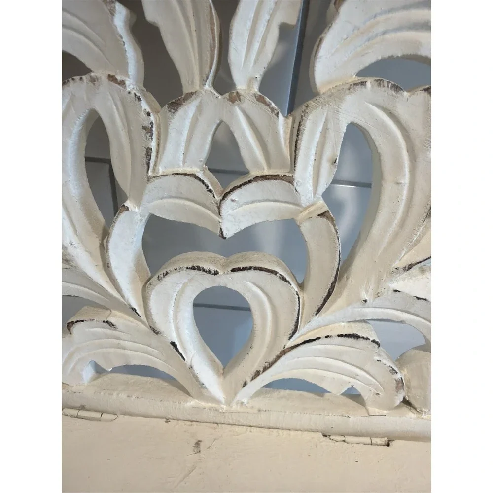 Shabby Chic/farmhouse White Foldable Wall Shelf Wood/mdf GW994